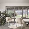 Foyer dining chair with perforated backrest - myhome