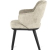 Foyer dining armchair with perforated backrest - myhome