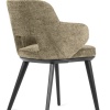 Foyer dining armchair with perforated backrest - myhome Foyer dining armchair with perforated backrest - myhome