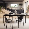 Iron outdoor dining table - myhome