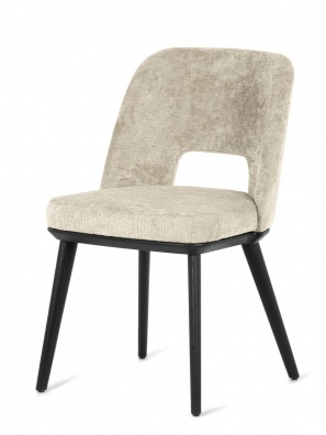Foyer dining chair with perforated backrest - myhome