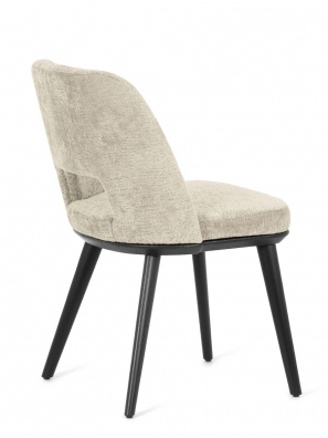 Foyer dining chair with perforated backrest - myhome