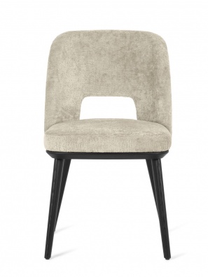 Foyer dining chair with perforated backrest - myhome