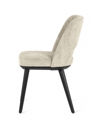 Foyer dining chair with perforated backrest - myhome