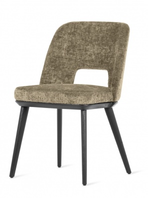 Foyer dining chair with perforated backrest - myhome
