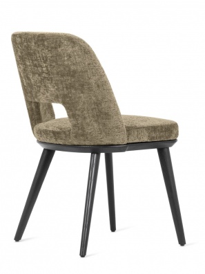 Foyer dining chair with perforated backrest - myhome