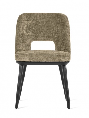 Foyer dining chair with perforated backrest - myhome