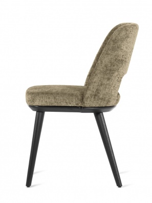 Foyer dining chair with perforated backrest - myhome