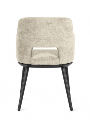 Foyer dining armchair with perforated backrest - myhome