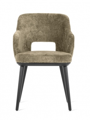 Foyer dining armchair with perforated backrest - myhome