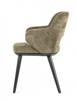 Foyer dining armchair with perforated backrest - myhome