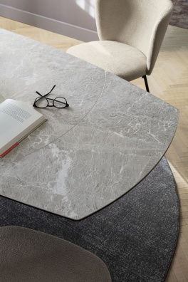 Giove round and oval dining table - myhome