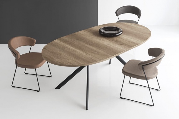 Giove round and oval dining table - myhome