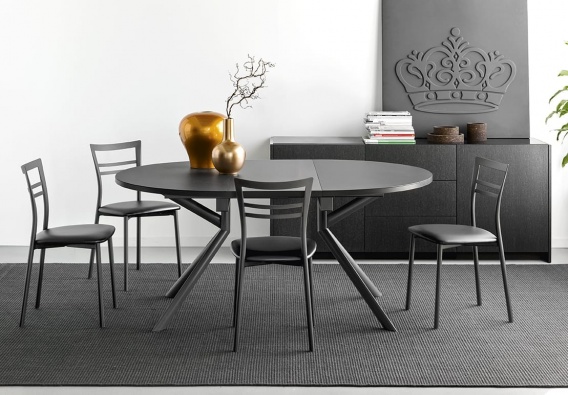 Giove round and oval dining table - myhome