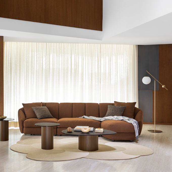 Curved rug