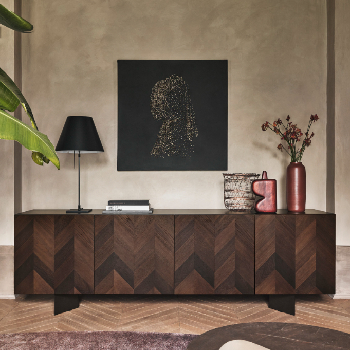 Intarsi sideboard