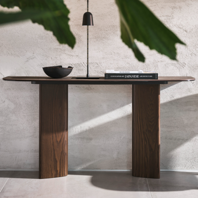 Sandy console table