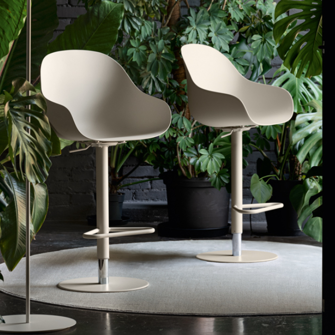 Academy adjustable stool with armrests