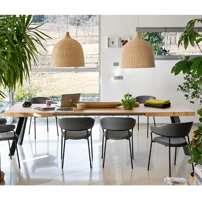 Bold dining table