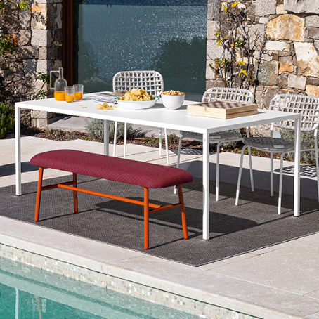 Iron outdoor dining table