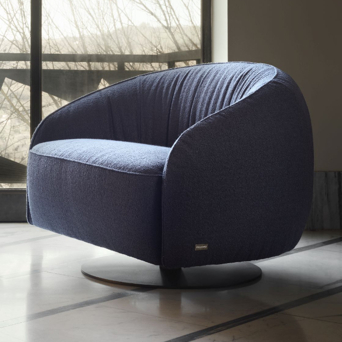 Nest swivel armchair